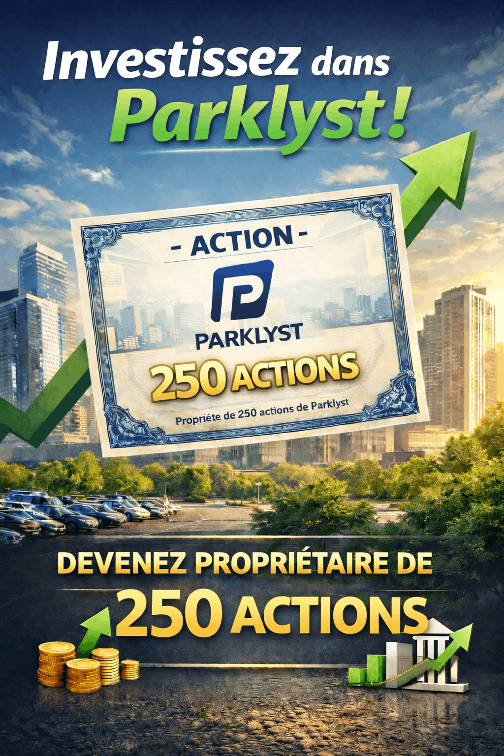 250 actions Parklyst